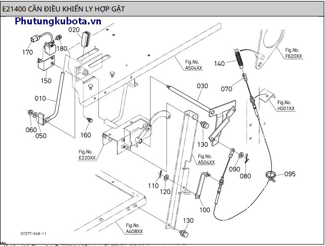 Cần điều khiển ly hợp đập